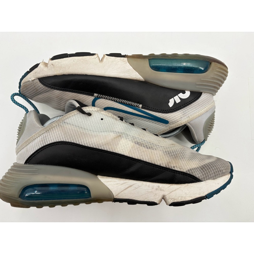 Nike Men's Air Max 2090 CV8835-100 Running Shoes White Blue Black Size 12 - Picture 6 of 9